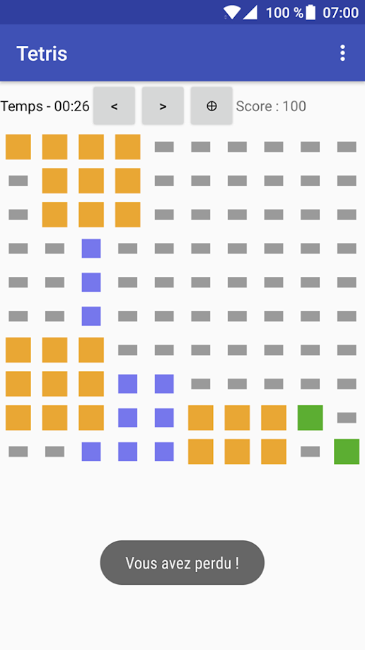 Illustration du tetris